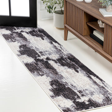 Zoe Contemporary Bohemian Abstract Marble Area Rug